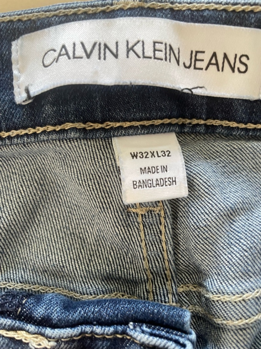 Calvin Klein Jeans Men's Indigo Slim Straight Jeans - Picture 4 of 5